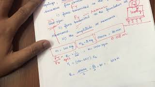 Force vibration problem with transmissible force  Dynamics of Machinery DOM in Tamil [upl. by Ellenaj36]