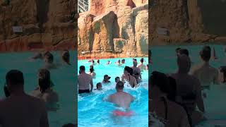 Great Day Fun Time At Waterpark in Swimming Pool With Waves 🏄💧🔱 waterpark aquapark [upl. by Brelje]