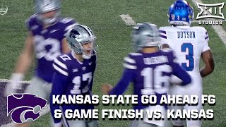 Kansas State Hits GoAhead FG amp Game Finish vs Kansas [upl. by Hadrian485]