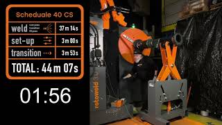 Pipe welding automation performance  CS40 3x6 in  2x8 in in less than 45 min including setup [upl. by Hoes]