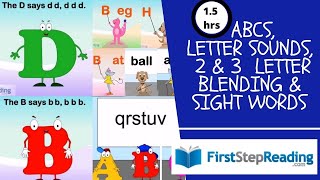 Letters  Sounds Blending  Sight Words  Phonics Reading Kindergarten Learning FirstStepReading [upl. by Googins57]