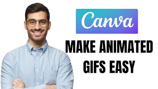 HOW TO MAKE ANIMATED GIFS ON CANVA [upl. by Schick]