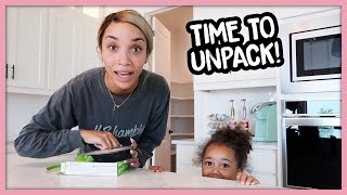 First Day In Our New House Unpacking  MOM VLOG [upl. by Siulegroj]