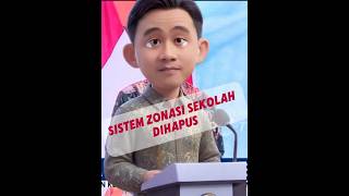 sistem zonasi sekolah di hapus wapresgibran gibran gibranrakabumingraka zonasip [upl. by Enelloc]