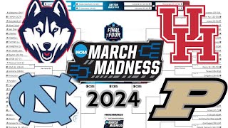 2024 NCAA TOURNAMENT BRACKET PREDICTIONS  MARCH MADNESS PREDICTIONS [upl. by Ganley]