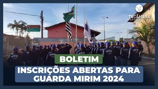 INSCRIÇÕES ABERTAS PARA GUARDA MIRIM 2024 [upl. by Anoid604]