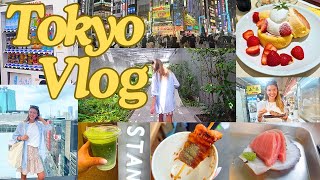 Tokyo Solo Travel Vlog 🇯🇵 Shibuya Shinjuku Tsukiji Market Japanese Soufflé Pancakes 2024 [upl. by Nelyak176]