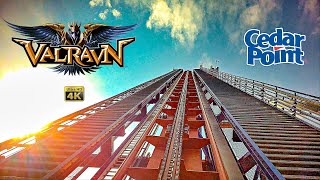 2024 Valravn Dive Roller Coaster On Ride Front Row 4k POV Cedar Point [upl. by Seluj]