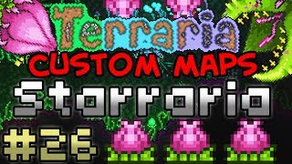 LOTS OF PLANTERA BULBS  Terraria Starraria 26 Custom Map [upl. by Hakceber755]