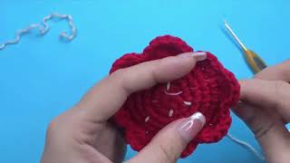 Faulong teaching knitting woolen Flower F [upl. by Elohcim685]