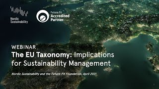 EU Taxonomy – Implications for Sustainability Management [upl. by Cristal]