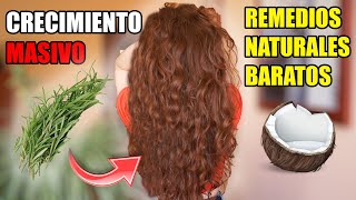 3 REMEDIOS NATURALES para CRECER EL CABELLO 💣 Pelo LARGO y FUERTE  Aceite ROMERO COCO FENOGRECO 🌱 [upl. by Cleodal]