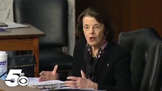 Senator Dianne Feinstein dies at 90 [upl. by Htederem]