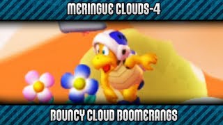 New Super Mario Bros U 100  Meringue Clouds4 Bouncy Cloud Boomerangs [upl. by Kendricks113]