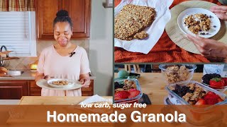 DELICIOUS Low Carb Granola Recipe Youll LOVE [upl. by Baseler]