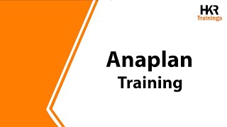 Anaplan Training Online  Anaplan Course  Anaplan Tutorial For Beginners  HKR Trainings [upl. by Raama]