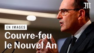 Couvrefeu Nouvel An Noël  les annonces de Jean Castex face au Covid19 [upl. by Haimrej]