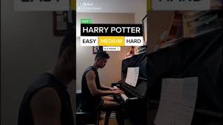 4 Levels of Harry Potter on Piano 🎹 [upl. by Montanez]