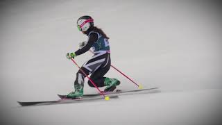 Meidjo 21 telemark binding on the race with Jasmin Taylor  The M equipment [upl. by Wiltz804]