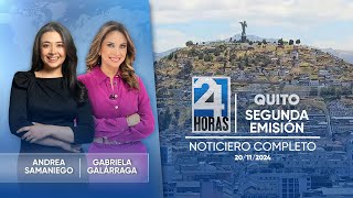 Noticiero de Quito Segunda Emisión 201124 [upl. by Asile]