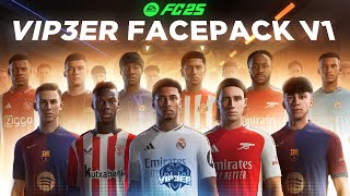 FacePack V1 AIO By ViP3eR For FC 25  Tutorial  TU4 [upl. by Hcirteid536]