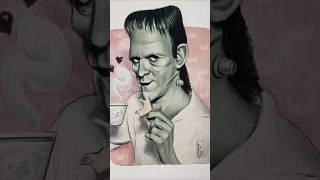 makingof drawlloween creativeprocess stepbystep illustration frankenstein digitalart sketch [upl. by Rodriguez]