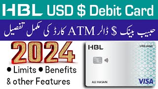 HBL USD  ATM Card Complete Detail  HBL Dollar Debir Card Detail  HBL Foreign Currency Debit Card [upl. by Euqitsym]