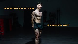 ICN raw bodybuilding prep files  3 weeks out [upl. by Cyril]