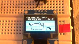 DS3231 OLED clock  Added Alarm function [upl. by Ecilahs]