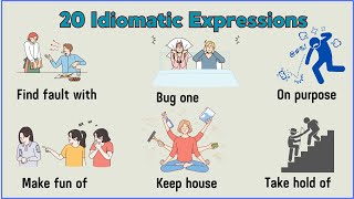 Lesson 100 Common Idiomatic Phrases with meaning and examples idiomaticexpressions [upl. by Flatto]