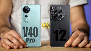 Vivo V40 Pro Vs OnePlus 12  Which is better [upl. by Nnayelsel]