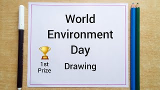 World Environment Day Drawing  Environment Day Drawing  Save Water Save Earth Drawing [upl. by Lunt]