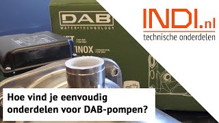 Hoe vind je eenvoudig onderdelen voor DABpompen [upl. by Nessy]