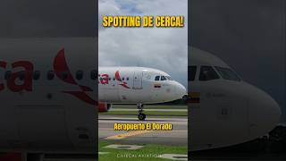 SPOTTING AEROPUERTO EL DORADO BOGOTA aviones aeropuerto viaje aviation airbus [upl. by Nnywg]