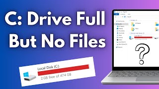 C Drive Full But No Files in Windows 10  Clean C Drive in Windows 10 [upl. by Htebazileyram]