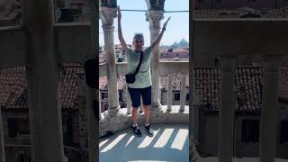 At the top of Palazzo Contarini del Bovolo Venice Italy Part 3 July2024 [upl. by Kinney]