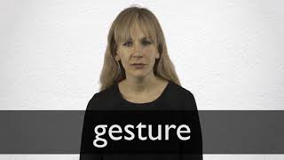 How to pronounce GESTURE in British English [upl. by Anelra]