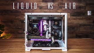 Should You Liquid Cool or Air Cool in an ITX Case Lian Li Dynamic O11 Mini 12900k ITX Build [upl. by Kcin]