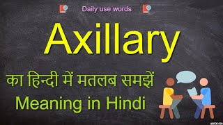 Axillary meaning  Axillary  Axillary Example  Axillary meaning [upl. by Acus491]