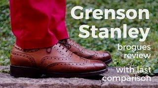 Grenson Stanley brogues review  with last comparison [upl. by Gwendolin830]