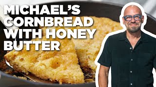 Michael Symons Cornbread with Honey Butter  Symons Dinners Cooking Out  Food Network [upl. by Wohlert511]