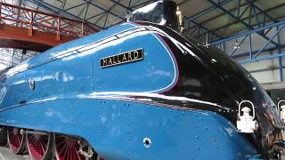 Mallard Steam Train at National Railway Museum York England  2018 [upl. by Levison]