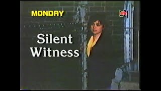 1985 NBC Silent Witness promo [upl. by Enerahs]