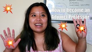 How to Become an Adjunct Professor [upl. by Eimmis]