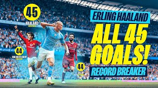 ERLING HAALAND RECORD BREAKER  Every goal of his Man City career so far [upl. by Tedda]