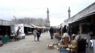 Foire à la brocante place des Quinconces Bordeaux [upl. by Harutak]