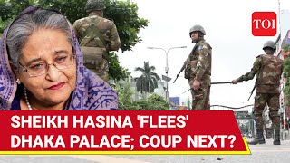 Sheikh Hasina Flees Dhaka Palace Military Coup Next Bangladesh Army Chief To Address Nation [upl. by Kara326]