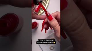 How To Create Rihannas Halftime Nails with CND™ VINYLUX™ At Home [upl. by Tollman]