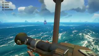 Galleon destroys good brigantine in Sea of Thieves [upl. by Hgielrahc]