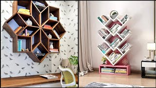 Aesthetic wooden wall bookshelf decorations collection [upl. by Rush]